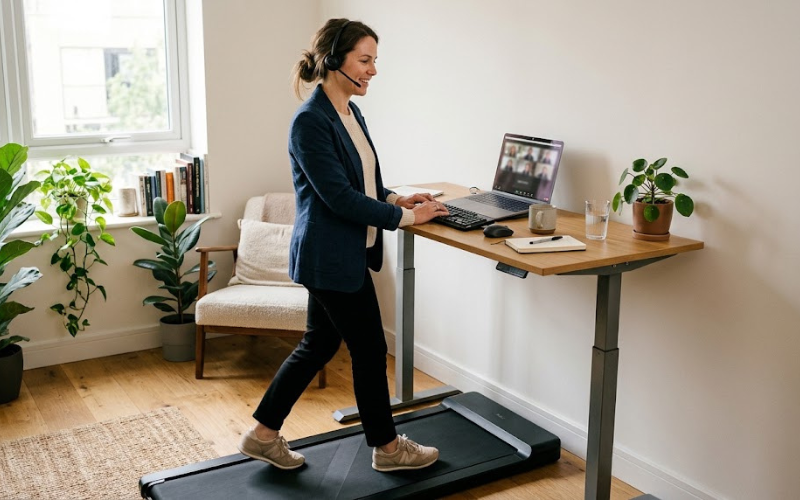 Treadmill. Read Quiet Under Desk Treadmill for Zoom Calls: What to Check
